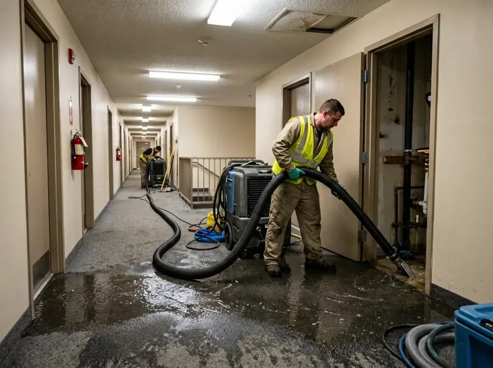 multi-unit-apartment-hallway-f-005 — frequently asked questions, Emergency Burst Pipe Water Extraction & Removal in Byron Ce…